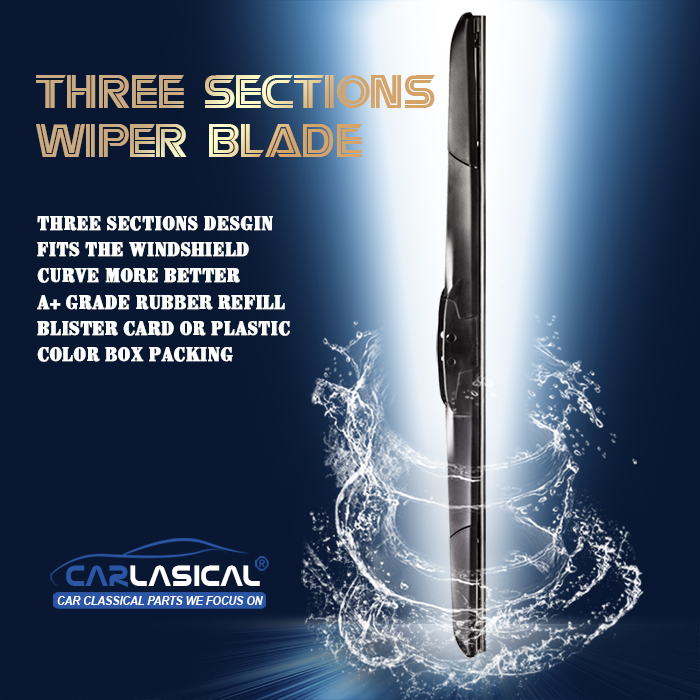 THREE SECTIONS WIPER BLADE